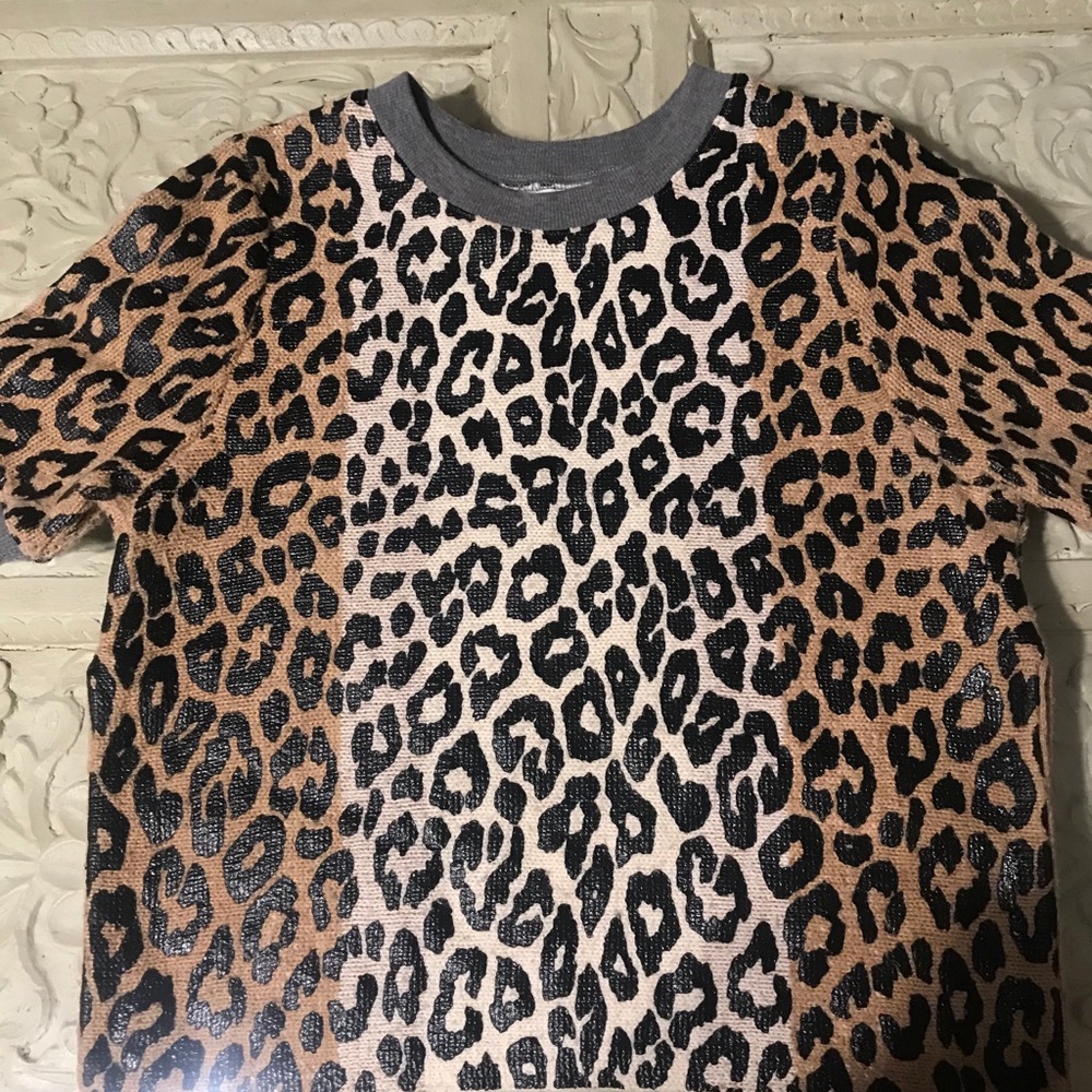 Leopard print sweater